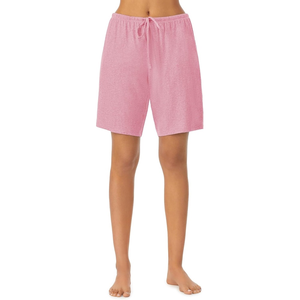 image:imageNautica Womens Sleep Bermuda Shorts Lightweight Breathable Pajama Bottoms Cotton Knit Jersey Sleepwear and LoungewearHeather Pink