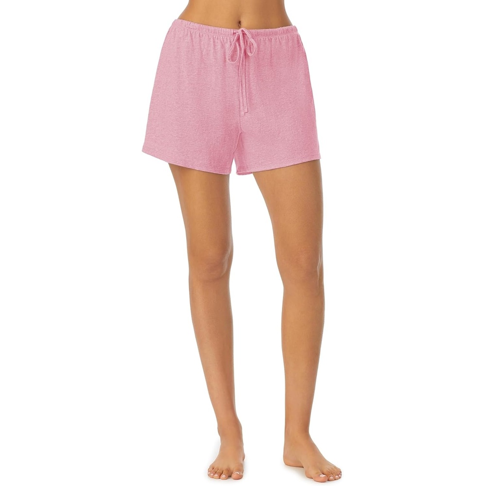 image:imageNautica Womens Sleep Shorts MidThigh Lightweight Breathable Pajama Bottoms Cotton Knit Jersey Sleepwear and LoungewearHeather Pink
