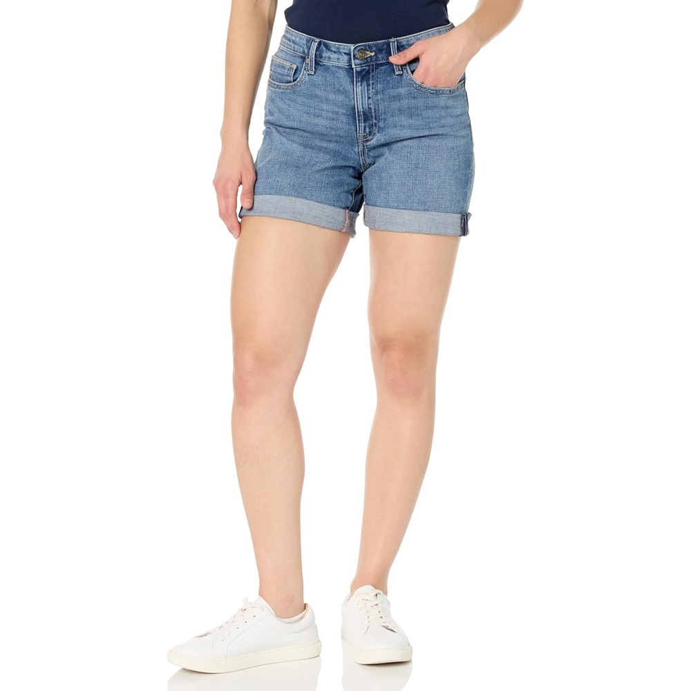image:imageNautica Womens Surf Cuffed Jean Denim ShortsSkyline