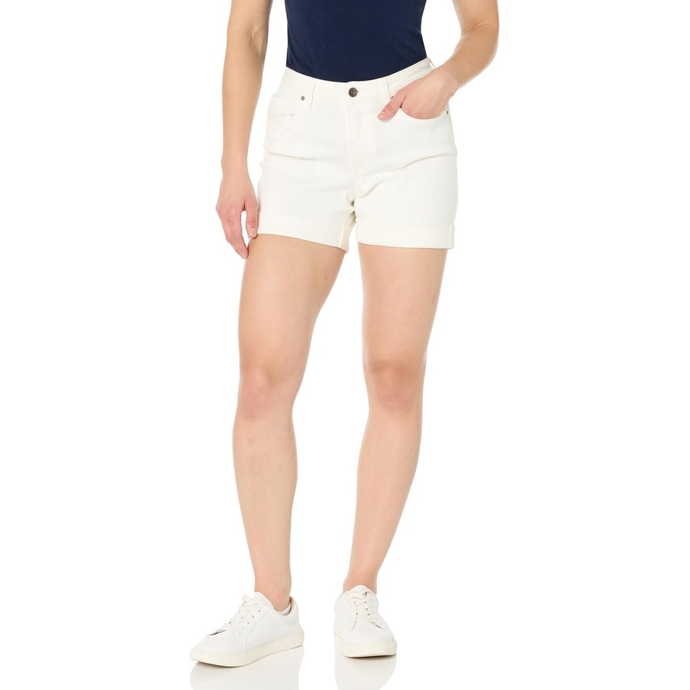 image:imageNautica Womens Surf Cuffed Jean Denim ShortsSoft Rinse White