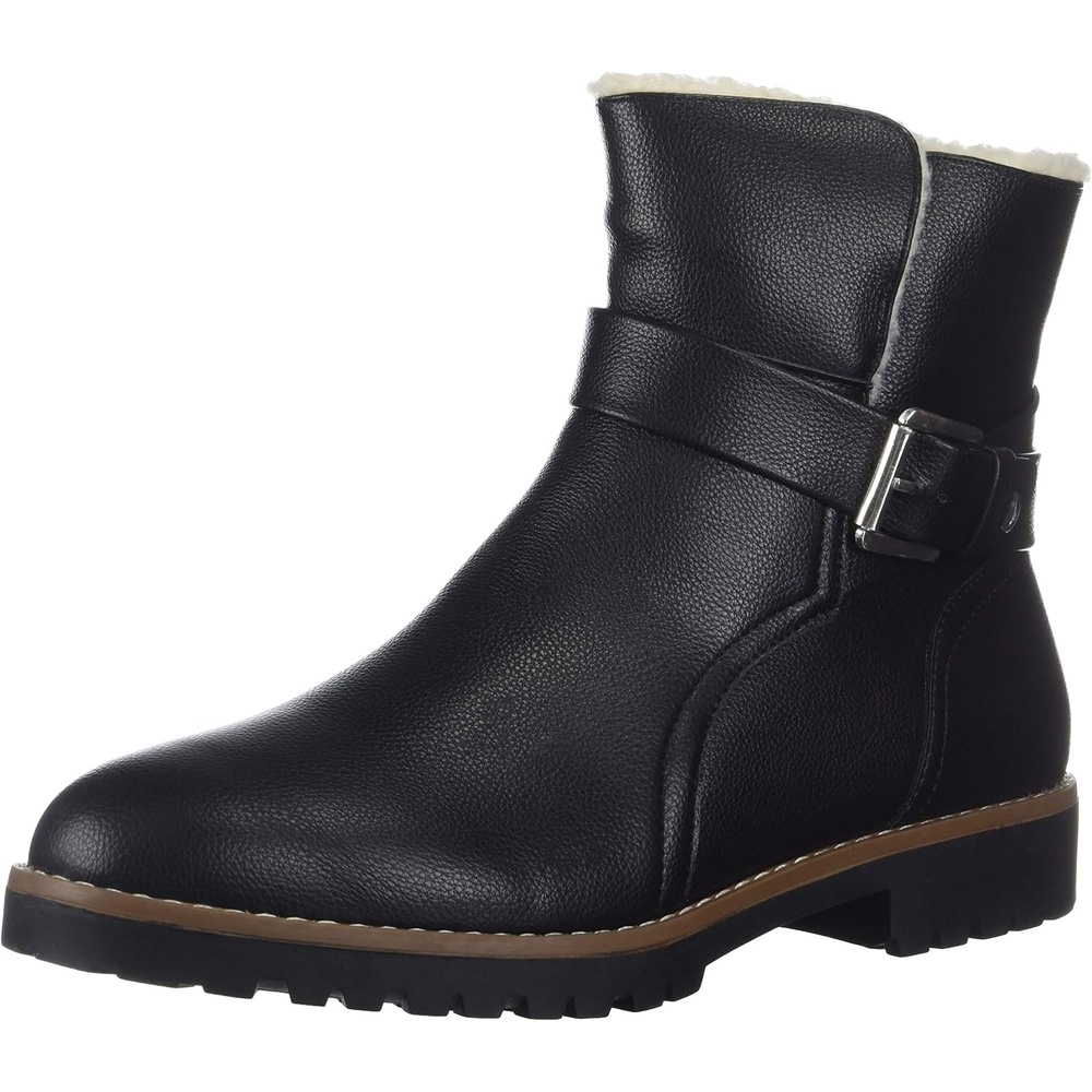 image:imageNautica Womens Winter Boots Ladies Faux Fur Lined Mid Calf Zipper Snow Riding ShoesBlack