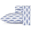Woodblock Fish Blue