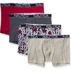 Nautica Red/Heather Grey/Pin Stripe/Bold Anchor