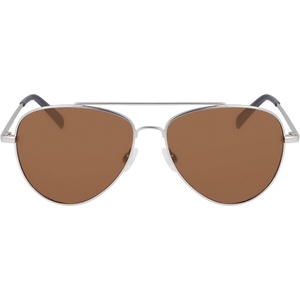 NAUTICA mens N101sp Pilot Sunglasses(Matte Silver)