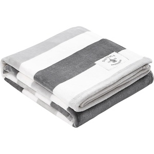 Nautica – Throw Blanket, Super Soft & Cozy Fleece Blanket, Lightweight Plush Bedding for Couch & Bed (Awning Stripe Navy, 50′ x 60′)(Awning Stripe Grey/White)