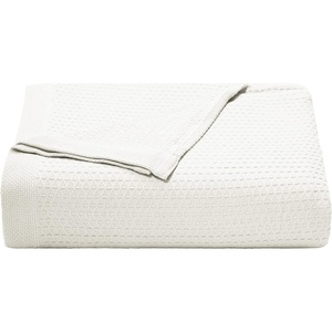 Nautica – Twin Blanket, Diamond Weave Cotton Bedding, Medium-Weight for All Seasons, Ideal Dorm Essentials, Oeko-Tex Certified (Baird Grey)(Baird White)