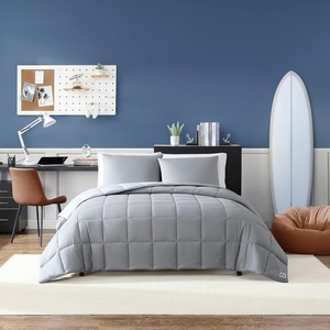 Nautica – Twin Comforter Set, Peached Microfiber Bedding with Matching Sham, Lightweight for Year Round Use, Dorm Essentials, Oeko-Tex Certified (Longdale Solid Navy)(Longdale Solid Grey)