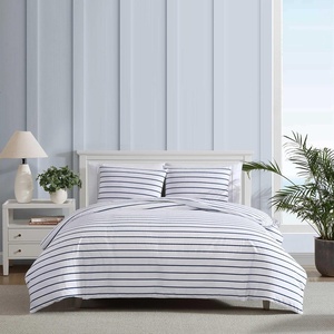 Nautica – Twin Duvet Cover Set, Super Soft Cotton Bedding with Matching Sham(s), Casual Home Decor, Oeko-Tex Certified (Plot Blue, Twin)(Brenton Stripe Navy)