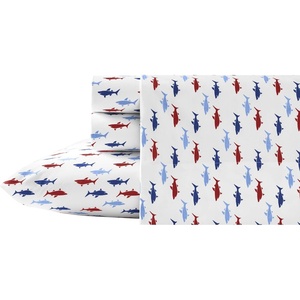 Nautica – Twin Size Sheet Set, Crisp Cotton Percale Bedding with Matching Pillowcase, Lightweight & Breathable Bed Sheets, Deep Pocket, College Dorm Room Essentials (Star Spangled Blue)(Costazul)