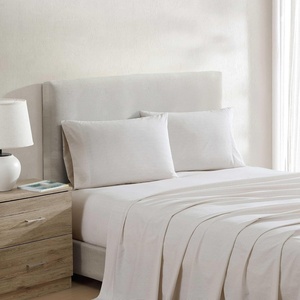 Nautica – Twin XL Size Sheets Set, Crisp & Tailored Floral Bedding with a Smooth Cotton Percale, Bed Sheets with Matching Pillowcase & Fitted Sheet (Breezy Bloom Blue)(Penny Pinstripe Brown)