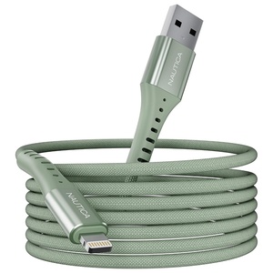 Nautica C65 Charging Cable, USB A to Lightning Cable for Ultra-Fast Charging, Durable Braided Design, 12W, 480 Mbps(Green)