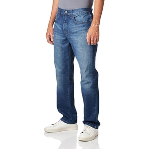 Nautica Jeans Men’s Straight Light Cross Hatch Jean(Medium Sky Wash)