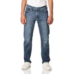 Nautica Mens 5 Pocket Straight Fit Stretch JeanJeans(Gulf Stream Wash)