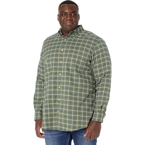 Nautica Men’s Big and Tall Button Down Shirt(Convoy Green)