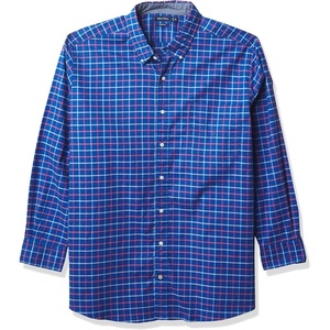 Nautica Men’s Big and Tall Button Down Shirt(Windsurf Blue)