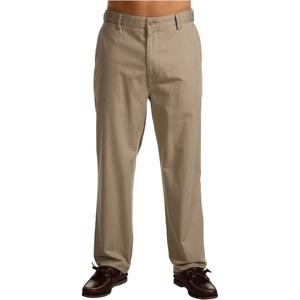 Nautica Men’s Big and Tall Twill Flat-Front Pant(True Khaki)