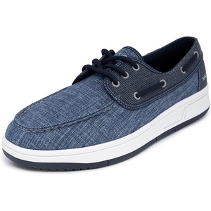 Nautica Men’s Casual Boat Shoes, Moc-Toe Loafers with Cushioned Insole, Deck Fashion Sneaker(Navy-ando)