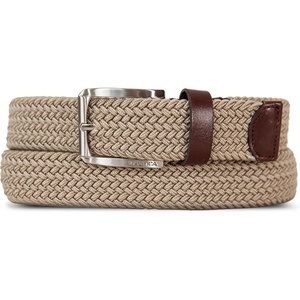 Nautica Men’s Casual Leather Belt | Everyday | Classic | Pants | Jeans | Khakis | Chinos | Metal Buckle(Braided Webbing – Khaki)