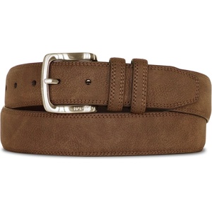 Nautica Men’s Casual Leather Belt | Everyday | Classic | Pants | Jeans | Khakis | Chinos | Metal Buckle(Casual Padded – Tan)