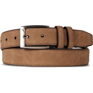 Nautica Men’s Casual Leather Belt | Everyday | Classic | Pants | Jeans | Khakis | Chinos | Metal Buckle(J Class Double Keeper – Tan)