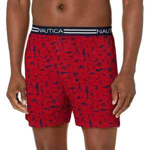 Nautica Men’s Classic Cotton Loose Knit Boxer(Critters/Nautica Red)