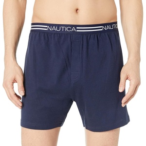 Nautica Men’s Classic Cotton Loose Knit Boxer(Navy Peacoat)