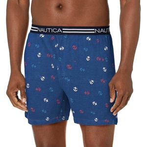Nautica Men’s Classic Cotton Loose Knit Boxer(Scribble Anchor/Undercurrent)