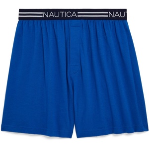 Nautica Men’s Classic Cotton Loose Knit Boxer(Sea Cobalt New)