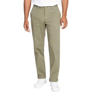 Nautica Men’s Classic Fit Flat Front Stretch Solid Chino Deck Pant(Hillside Olive)