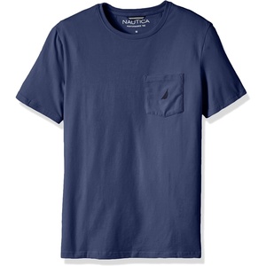 Nautica Men’s Classic Fit Pocket T-Shirt(Blue Indigo)