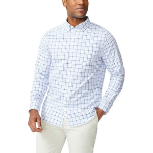 Nautica Men’s Classic Fit Stretch Solid Long Sleeve Button Down Shirt(Purple)