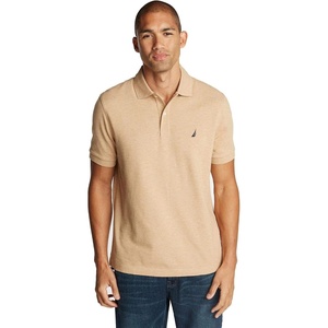 Nautica Men’s Classic Short Sleeve Solid Performance Deck Polo Shirt(Espresso (Basic Polo))