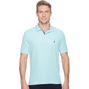 Nautica Men’s Classic Short Sleeve Solid Performance Deck Polo Shirt(Harbor Mist)