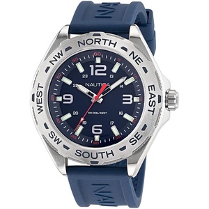 Nautica Men’s Clearwater Beach Watch(Blue/Blue/Silver)