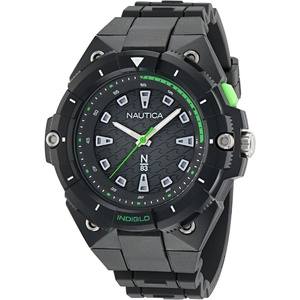 Nautica Men’s Coronado Bay Watch(Black/Green/Black)