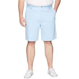 Nautica Men’s Cotton Twill Flat Front Chino Short(Noon Blue)