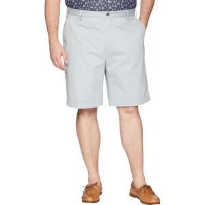 Nautica Men’s Cotton Twill Flat Front Chino Short(True Quarry)