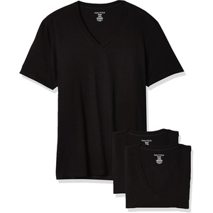 Nautica Men’s Cotton V-Neck 3-Pack T-Shirts(Black New – 3 Pack)