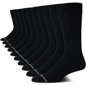 Nautica Mens Dress Socks – 10 Pack Breathable Stretch Crew Socks for Men for Work Business and Formal Wear (Sizes: 6-12.5)(All Black)
