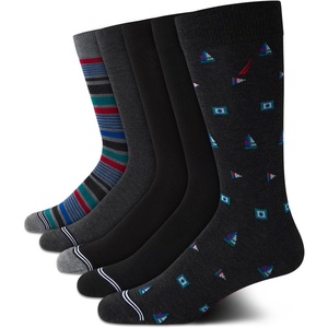 Nautica Mens Dress Socks – 5 Pack Breathable Comfort Stretch Crew-Length Work Socks for Men for Business Formal Wear (6-12.5)(Graphite Heather Assorted)
