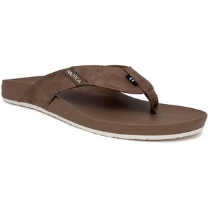 Nautica Men’s Flip Flop, Beach Sandal, Boat Slide, Water Slippers(Toffee-welsey)