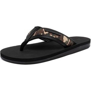 Nautica Men’s Flip Flop Shower Sandals Slides – Comfortable Waterproof Beach Footwear Slip-On Thong (Medium/Wide Width)(Black Camo-mundoro)