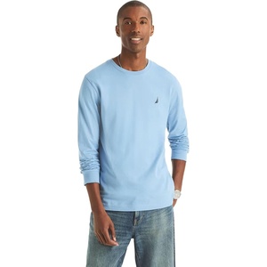 Nautica Men’s J-Class Logo Long Sleeve T-Shirt(Allure Blue)
