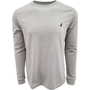 Nautica Men’s J-Class Logo Long Sleeve T-Shirt(Grey)