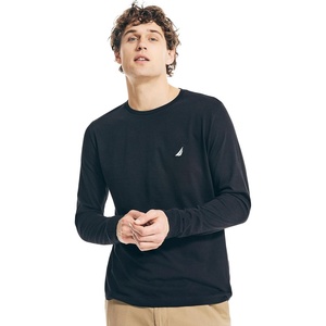 Nautica Men’s J-Class Logo Long Sleeve T-Shirt(Night Black.)