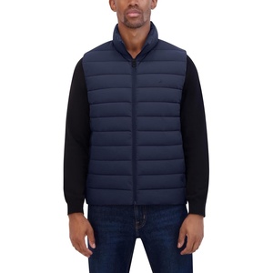 Nautica Men’s Lightweight Puffer Vest – Wind & Water-Resistant(Abyss)