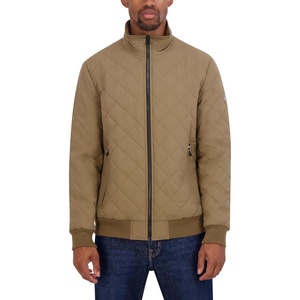 Nautica Men’s Lightweight Quilted Bomber Jacket – Mechanical Stretch Wind & Water-resistant(Otter)