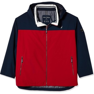 Nautica Men’s Lightweight Sailing Jacket – Waterproof & Windproof, Breathable(True Navy)
