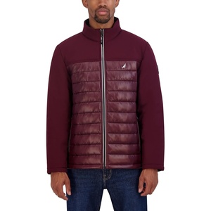 Nautica Men’s Lightweight Softshell Jacket – Bonded Fleece Lining, Regular, Big & Tall Sizes(Burgandy)