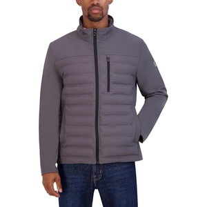 Nautica Men’s Lightweight Softshell Jacket – Bonded Fleece Lining, Regular, Big & Tall Sizes(Grey)